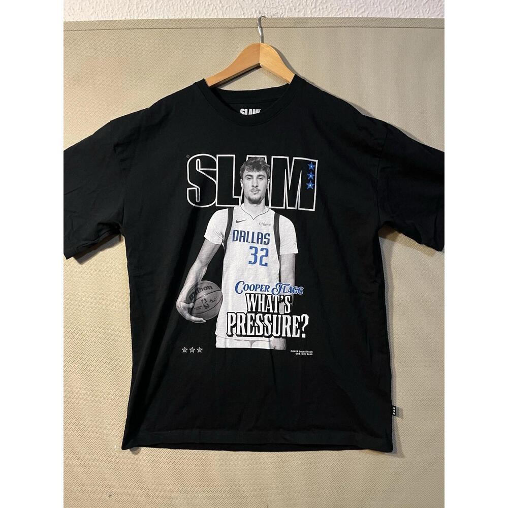 Cooper Flagg Dallas Mavericks Slam Cover T Shirt l Basketball X-
